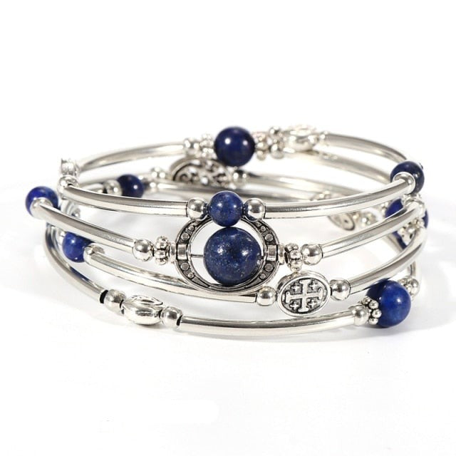 Bracelet en Lapis Lazuli "Santé & Harmonie"