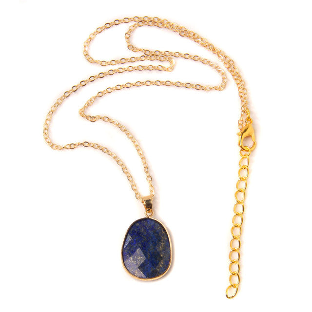 Chaîne et son Pendentif Guérison en Lapis-Lazuli "Santé & Harmonie"