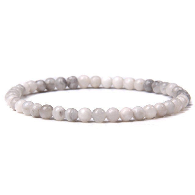 Bracelet Guérison en Agate blanche "Acceptation & Confiance"