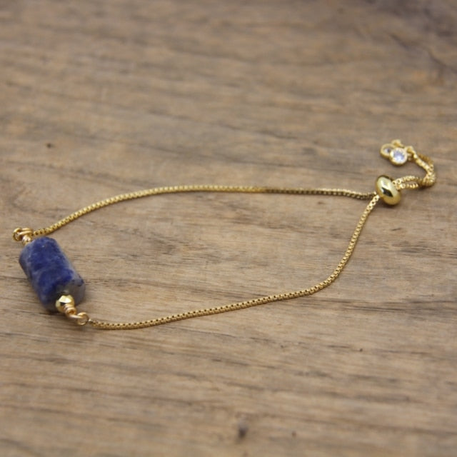 Bracelet en Sodalite "Humilité & Courage"