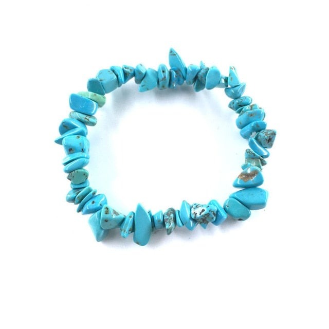 Bracelet Baroque en Turquoise bleue "Sérénité & Bien être"