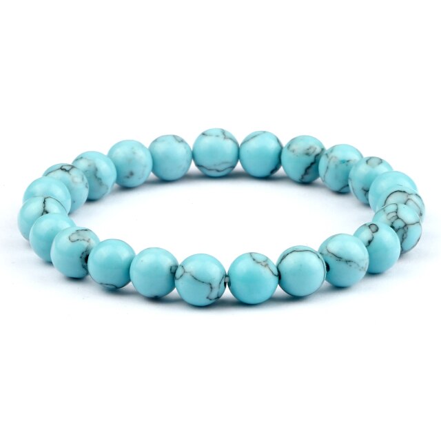 Bracelet Guérison en Turquoise bleue "Sérénité & Bien être"