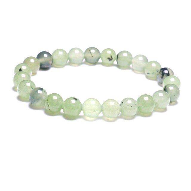 Bracelet Yoga en Prehnite "Conscience & Acceptation"