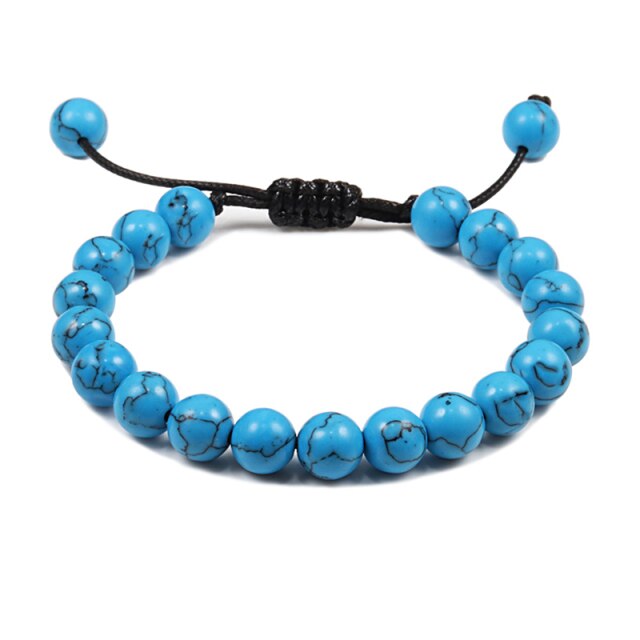 Bracelet Reiki en Turquoise bleue "Sérénité & Bien être"