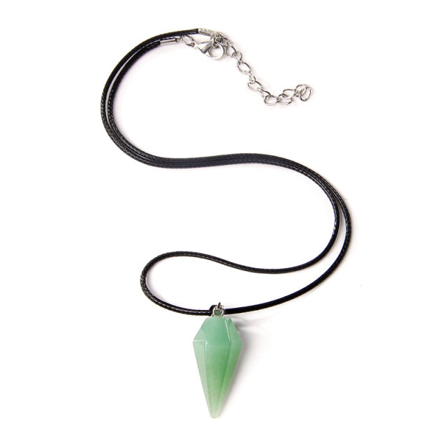 Cordon et son Pendentif en Aventurine "Chance & Fortune"