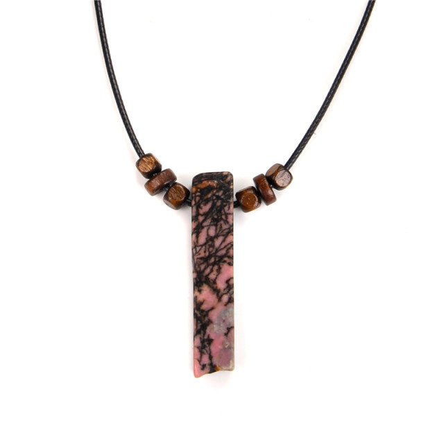 Cordon et son Pendentif Reiki en Rhodochrosite "Compassion & Amour"