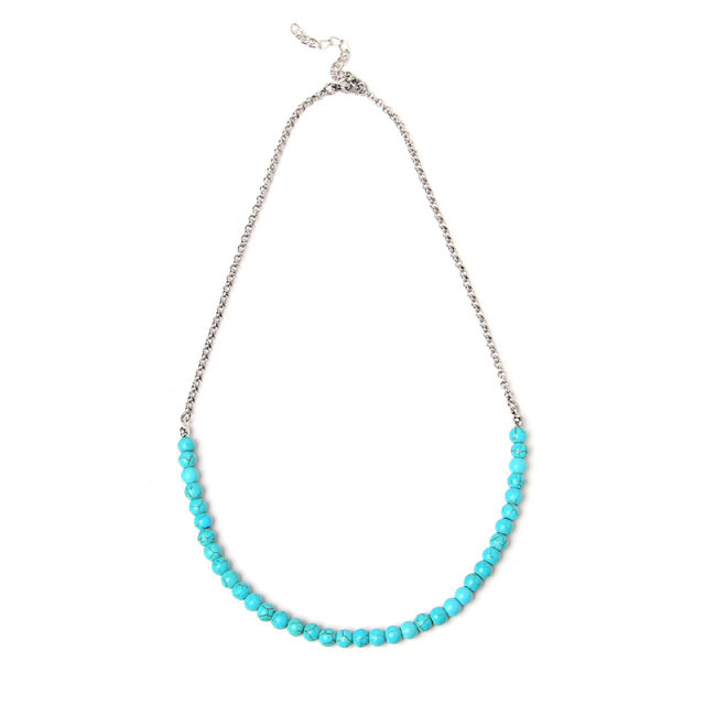 Collier en Turquoise "Stabilité & Empathie"