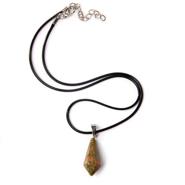 Cordon et son Pendentif Reiki en Unakite "Confiance & Sagesse"