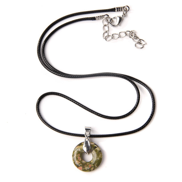 Cordon et son Pendentif Reiki en Unakite "Confiance & Sagesse"