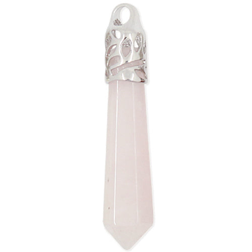 Pendentif Guérison en Quartz rose "Amour & Confiance en soi" - Prisme