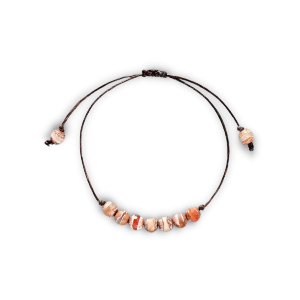 Bracelet en Agate "Ancrage & Equilibre"