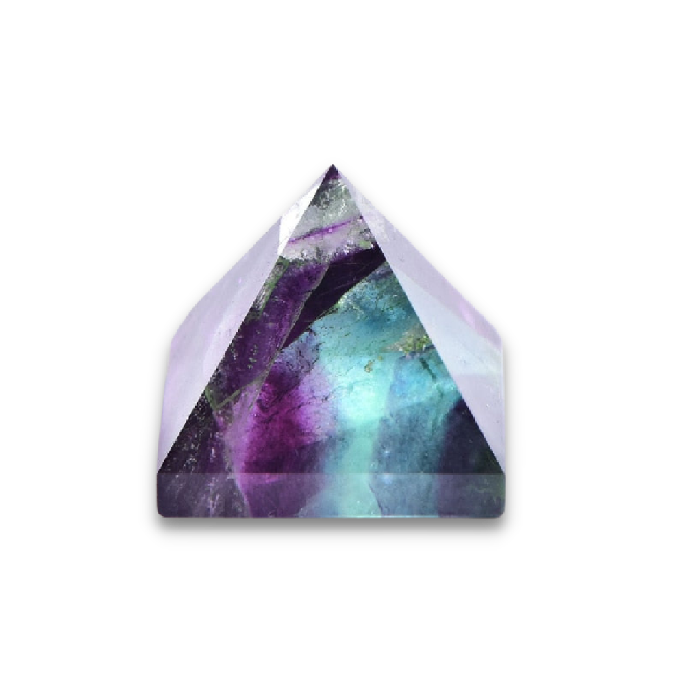 Pyramide Guérison en Fluorite "Stabilité & Clairvoyance"